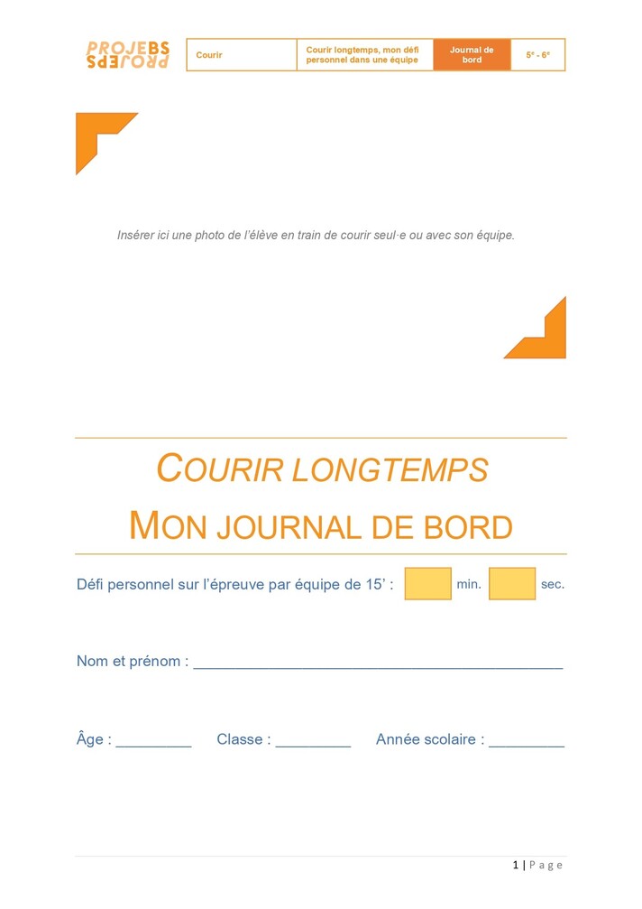 Journal de bord élève
