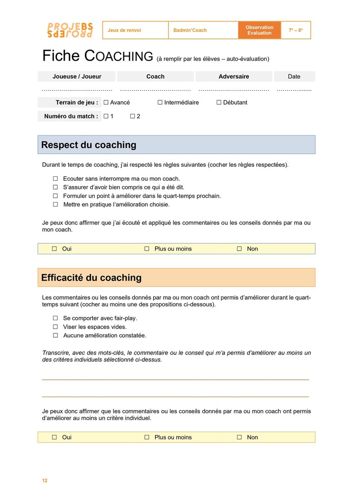 coaching